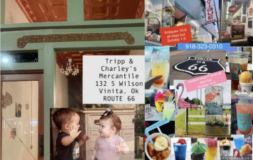 Tripp & Charley's Vintage Mercantile on Route 66 & JH - Vinita, Oklahoma 74301