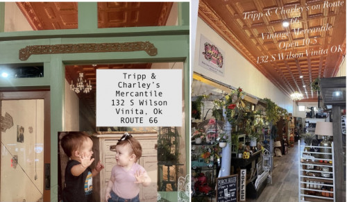 Tripp & Charley's Vintage Mercantile on Route 66 & JH - Vinita, Oklahoma 74301
