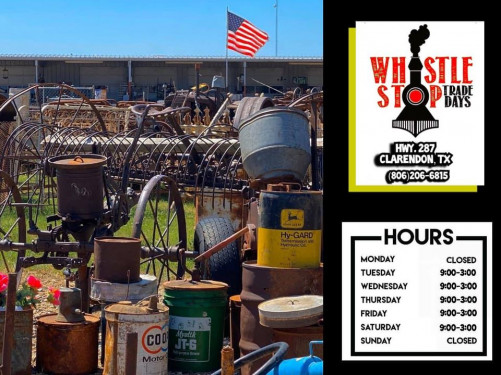 Whistle Stop Trade Days Flea Market - Clarendon, Texas 79226