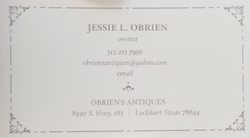 O'Brien's Antiques - Lockhart, Texas 78644