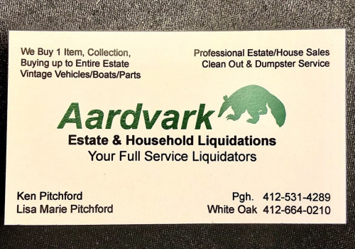 Aardvark Estate Liquidation - White Oak, Pennsylvania 15131